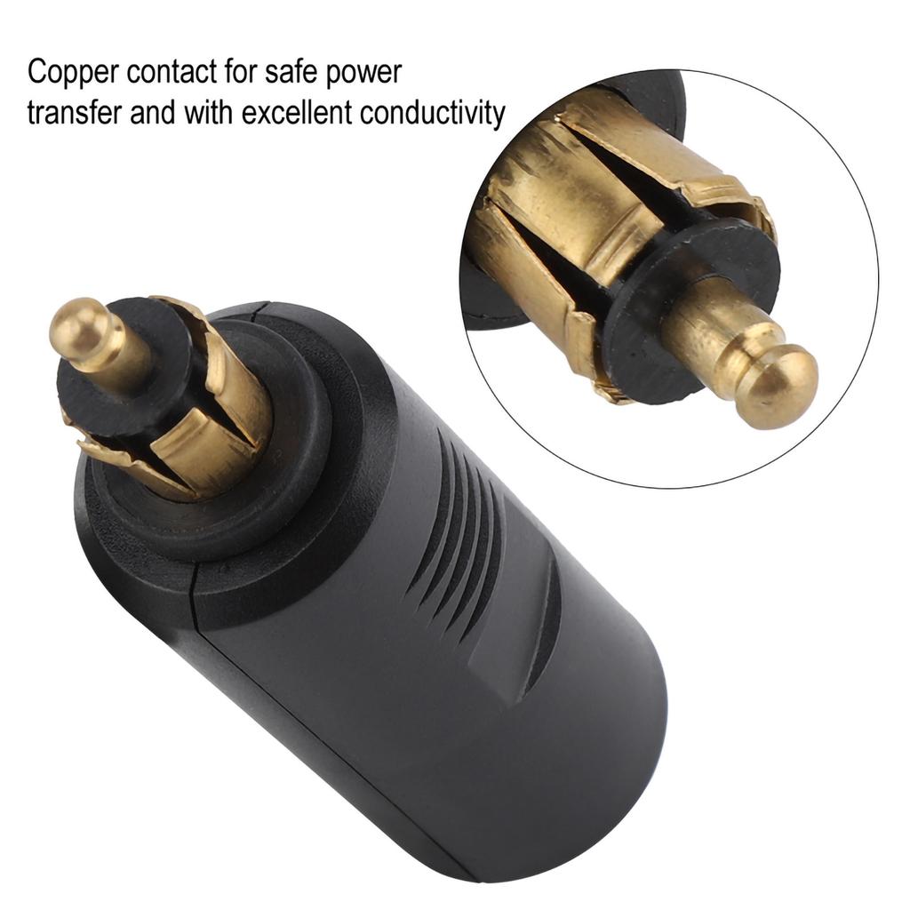 12V Motorrad Europäischer Zigarettenanzünder Stecker Adapter für DIN Buchse