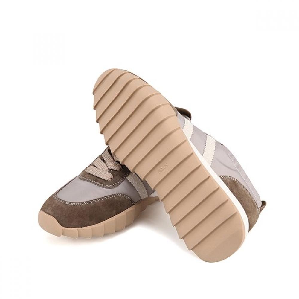 Barbara Sporty Sneakers Leather Fabric Bbh613br