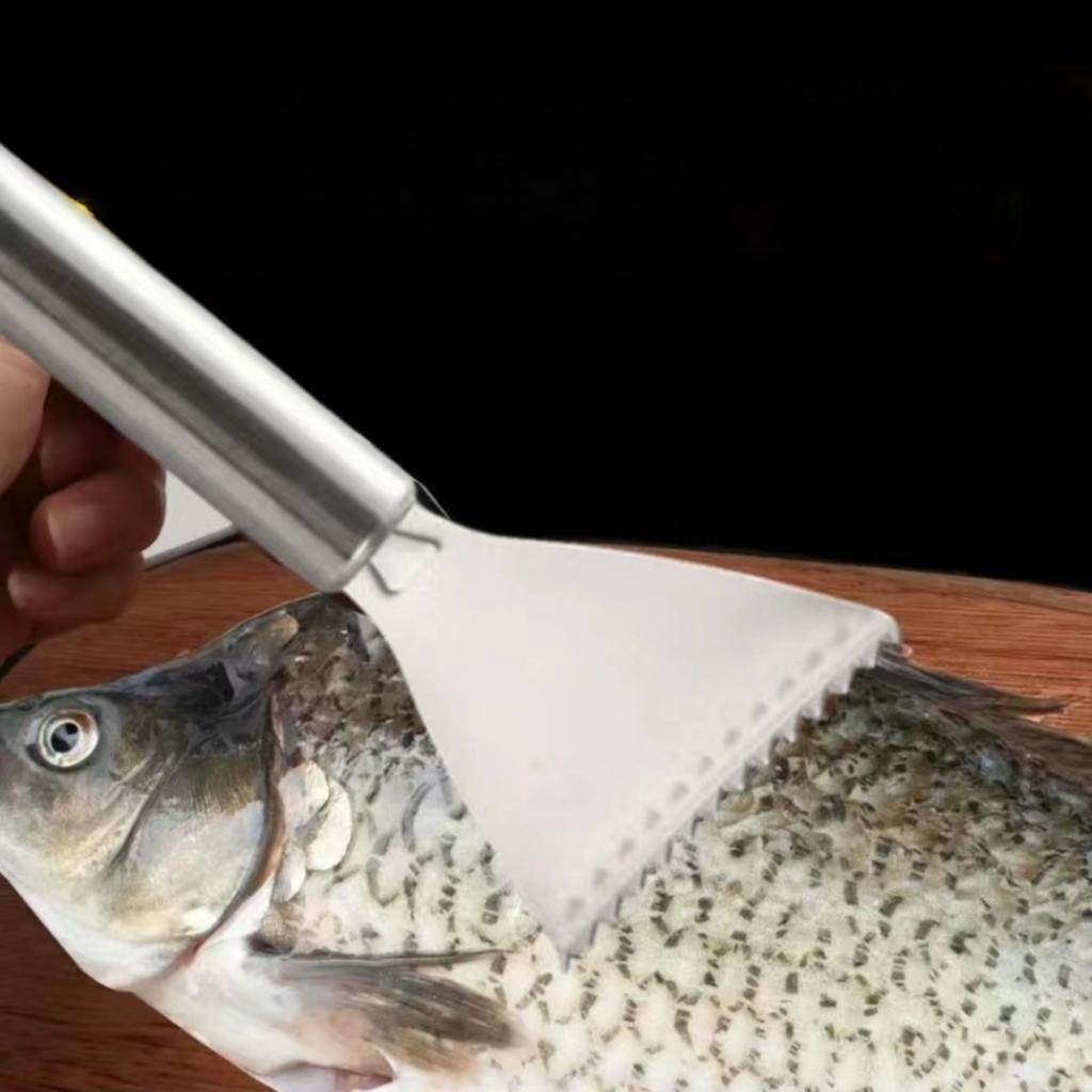 1Pc Multifunctional Stainless Steel Fish Scale Planer Household Fish Scale Scraper Manual Fish Knife Kitchen Fish Scale Removal Tool Sharp