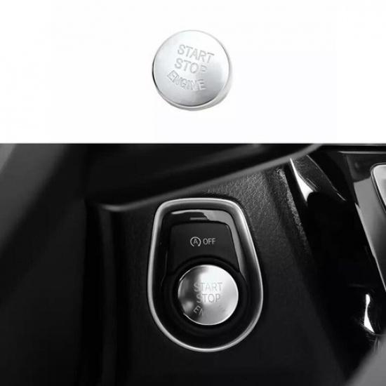 2013- One-Click Startup Button Matte Silver For BMW 3 4 Series GT Cover Trim