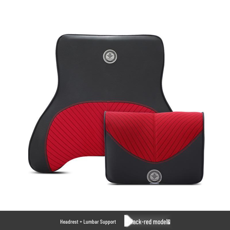 Memory Foam Car Headrest & Lumbar Support Pillow