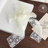 Floral Embroidery Hair Scarf Lace Long Ribbon Scarf White Flower Lace Neckerchief  Decorative Strap Necklace Head Wrap Scarves
