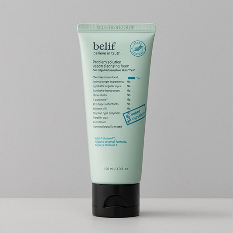[Belief] Problem Solution Vegan Foam Cleanser 100ml