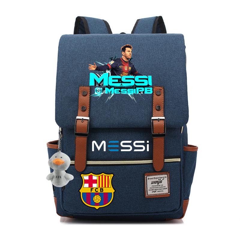 2023 neuer Schulranzen Lionel Messi Koreanischer Oxford-Stoff Rucksack Nylon, Reisetasche Damen Outdoor Rücken