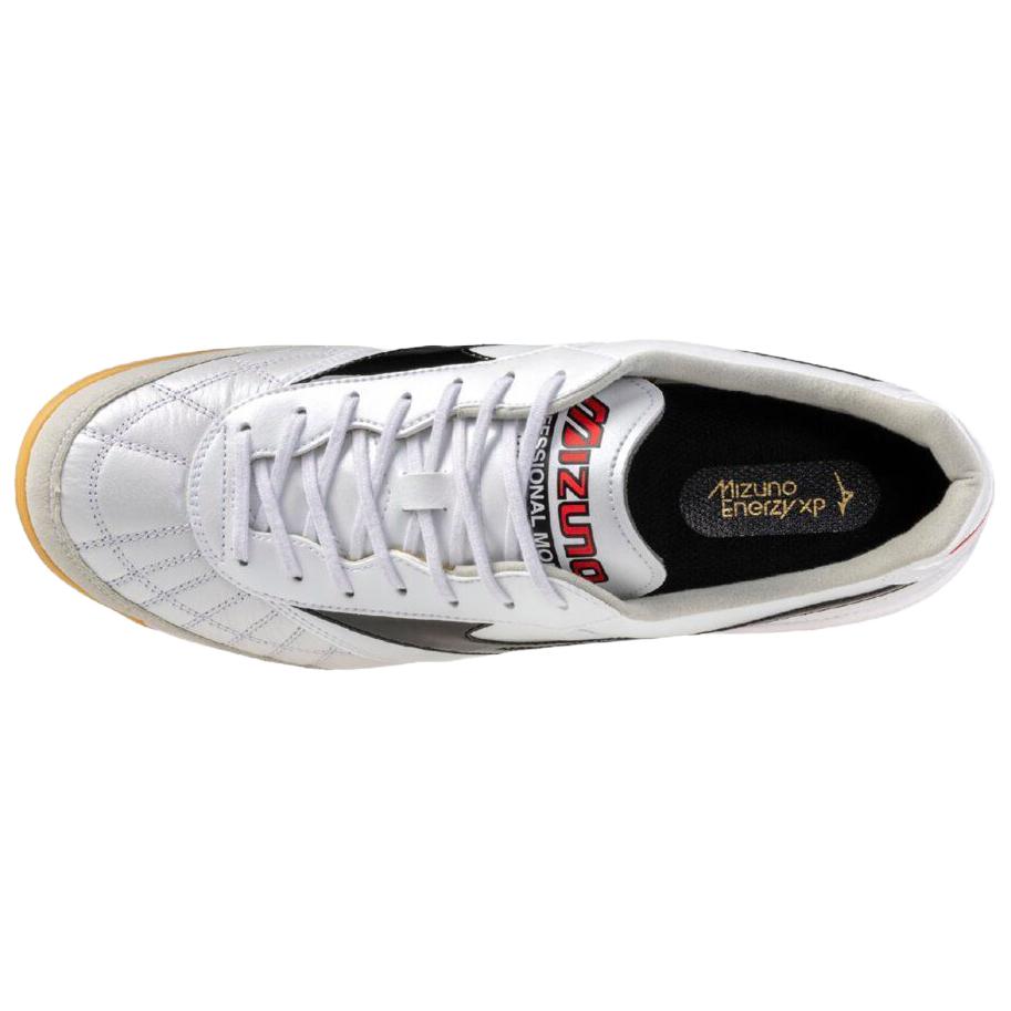 Mizuno MORELIA SALA Wear resistant And Lightweight Soccer Shoes Unisex White Black Q1GA250209
