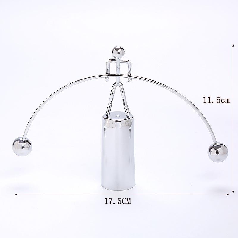 Kreativ Balanspendel Boll Gunga Tyngdlyftning Liten Iron Man Examenspresent Newtons Fysik Pendelboll Permanent