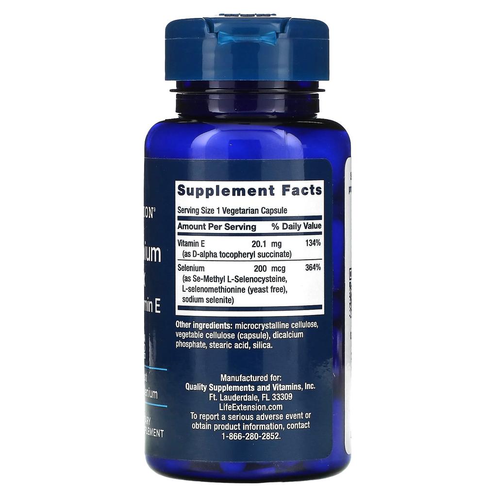 Super Selenium Complex & Vitamin E, 200Mcg, 100 Veggie Caps