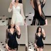 Classic Womens Swimsuit With Solid Color Long Sleeve For Swim And Water Sports