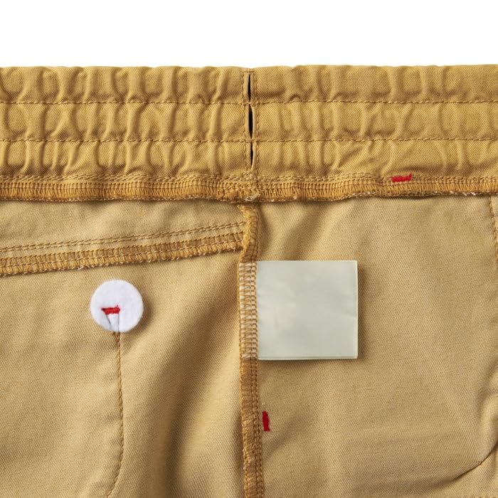 MIKIHOUSE Web Limited Stretch Pants with Logo, Baby Kids, Size 130cm, Beige, Model 10-3220-680