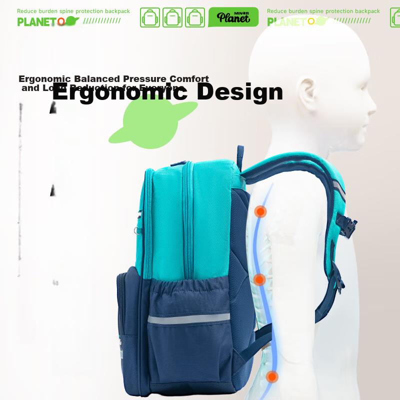 M&G Elementary School Backpack, Double Shoulder Bag, Lightweight Backpack, Birthday Gift for Grades