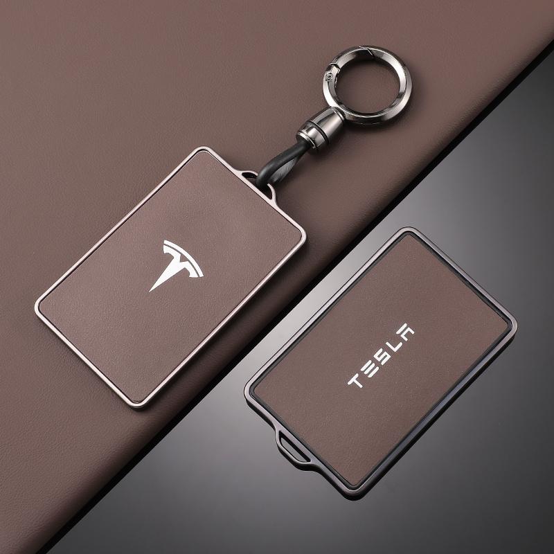 Шкіряний TPU Чохол-Оболонка для Автомобіля NFC Ключа Брелок Для Tesla Model 3 Model S Model X Model Y Безключовий Захисний Тримач Авто Аксесуари