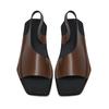 Fashion Outdoor Men's Slippers Simple Sandals For Men Leather Flip-flops Cool Mop Summer Beach Flats Casual Male Shoes Half Drag Shoe