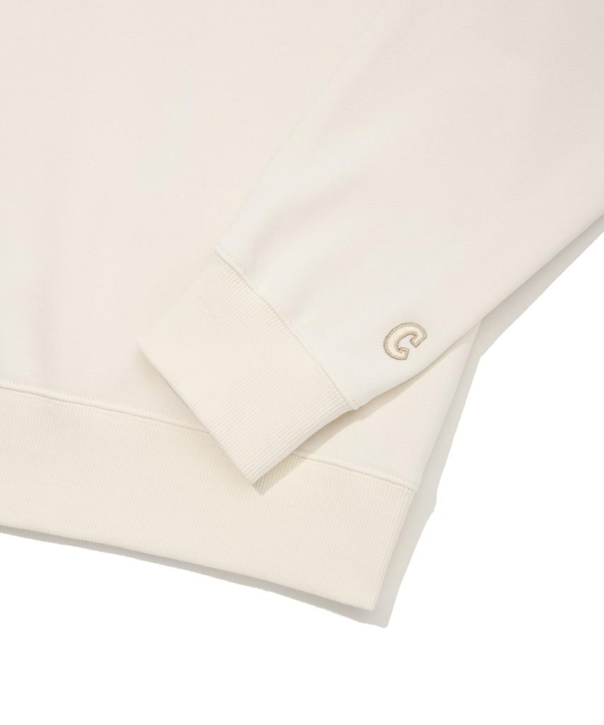 COVERNAT Small Authentic Logo Sweatshirt Ivory
