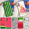 Cute Summer Fruit Watermelon Case For Samsung Galaxy A13 A35 A15 A55 A53 A33 A36 A56 A26 A16 A22 A32 A52 A54 A34 A05 A06