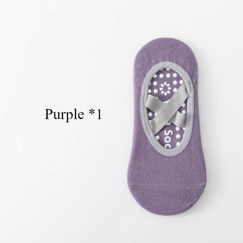 1/ 3 Perechi Șosete Profesionale Femei Yoga Silicon Antiderapant Balet Pilates Șosete Femei Fără Spate Respirabile Bandaj Șosete Sport Yoga