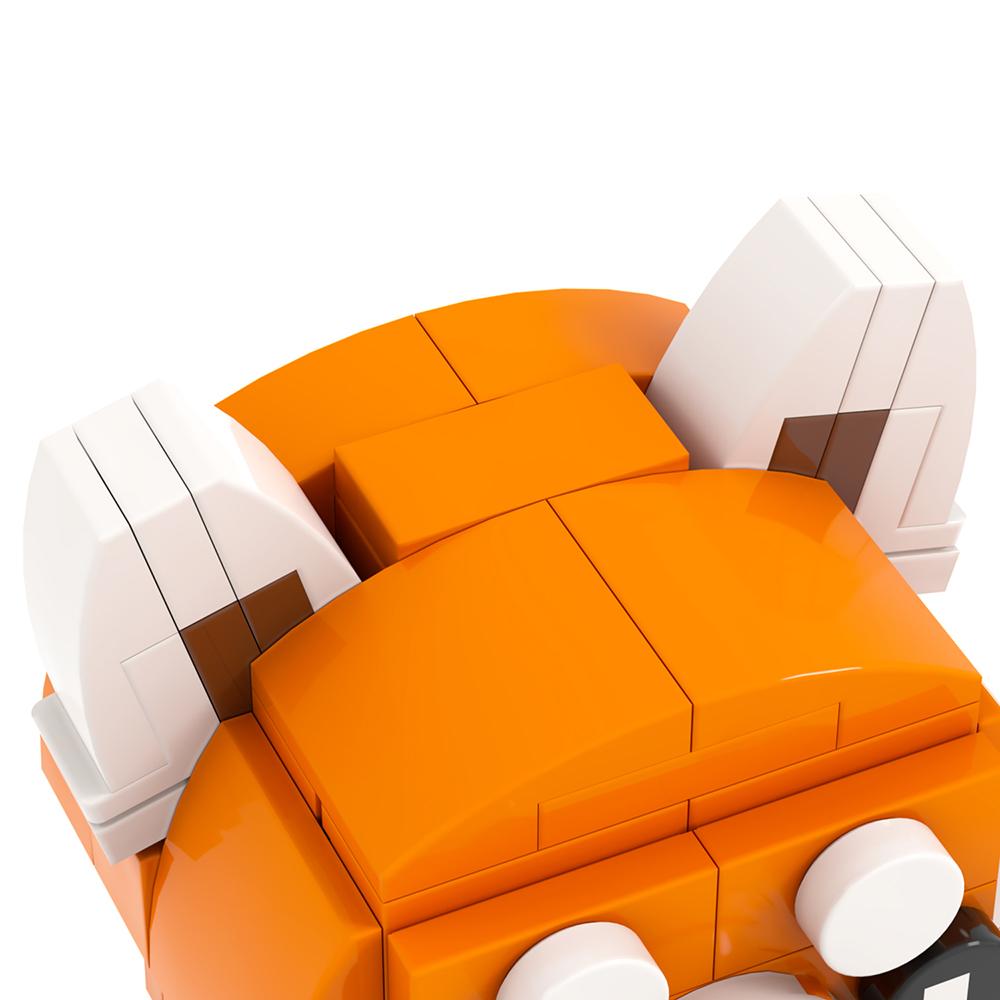 MOOXI Djurserie 152 st. Klossar Röda pandor BrickHeads Byggklossar Barn Utbildningsleksaker För Barn Födelsdagspresent MOC7223