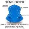 Multifunctional Solid Color Face Neck Gaiter Cooling Scarf Headwear Breathable Face Cover Bandana Sun Protection For Cycling Running