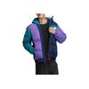 Adidas Neo Printed Logo Zip Hooded Down Jacket Unisex Outerwear Purple HN4781