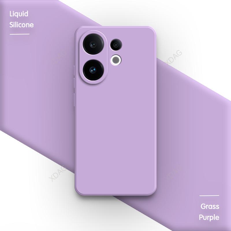 Lens Protection Original Phone Case for VIVO S30 Pro Mini 5G Soft Square Liquid Silicone Internal Flocking Dual Layer Back Cover