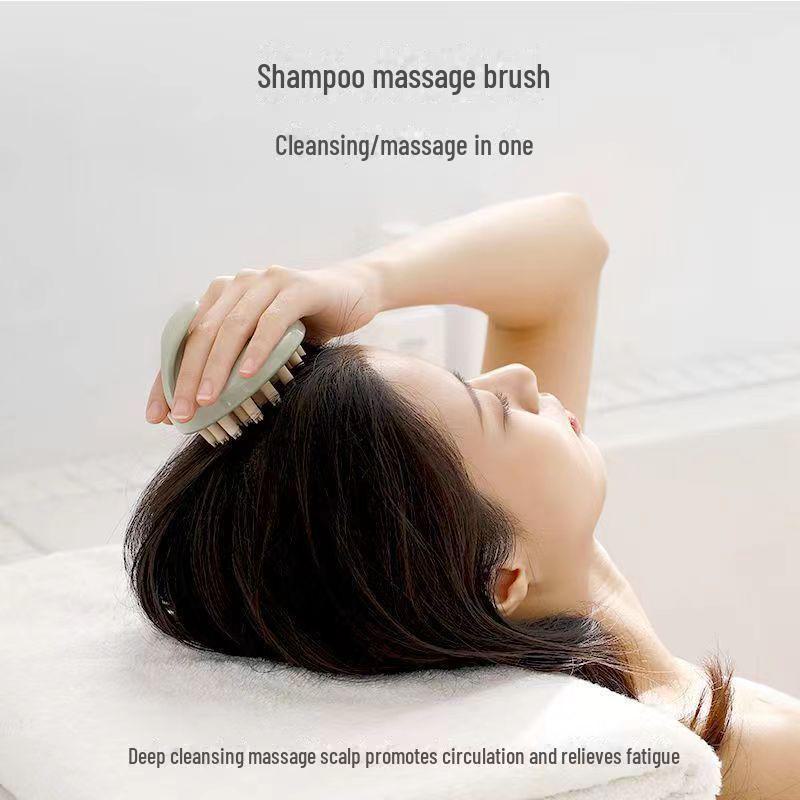 Silicone Scalp Massage Comb - Anti-Itch Therapy Shampoo Brush for Men & Women