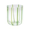 Colorful Glass Transparent Lines Threaded Cup with Rounded Mouth Coffee Milk Juice  Cup, Household Water Cup, Wine Glass