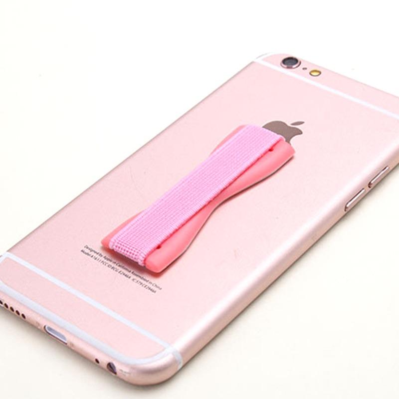 Universal Phone Back Sticker Finger Strap - Elastic Design + ABS Grip, Anti-Drop Phone Holder