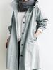Autumn Casual Style Windbreaker for Women, Long Length, Petite Fit, New Style, Temperament Waistcoat, 8 Colors, 8 Sizes, Long Sleeve Jacket