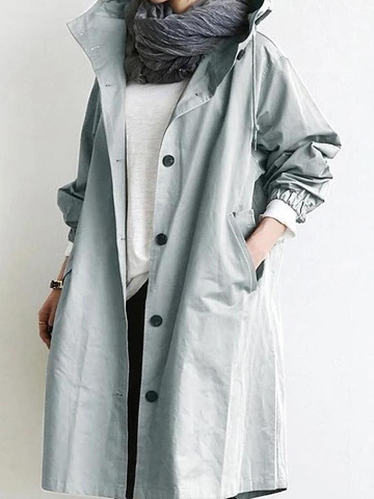 Autumn Casual Style Windbreaker for Women, Long Length, Petite Fit, New Style, Temperament Waistcoat, 8 Colors, 8 Sizes, Long Sleeve Jacket