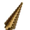 Precision Coated Step Cone Drill Bit 4 22mm Metal and Wood Cutting