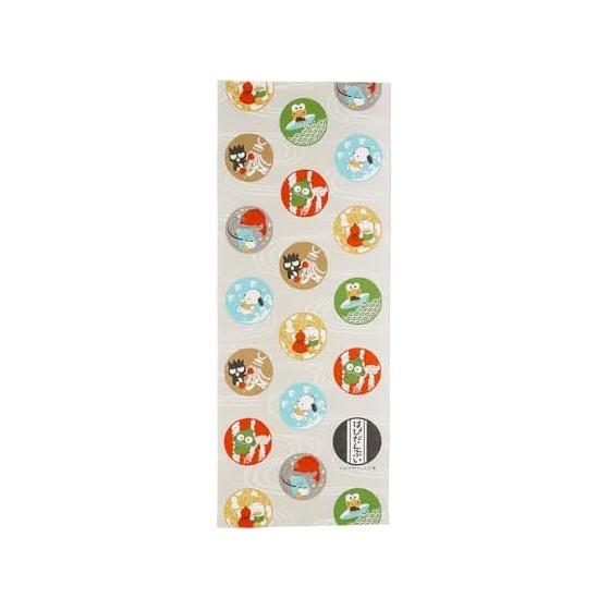 Marushin Tenugui Sanrio Characters Hapidanbu and Japanese Pattern Sanrio Nostalgic Revival Tenugui Tenugui Towel Thin Japan Made in Japan tenugui