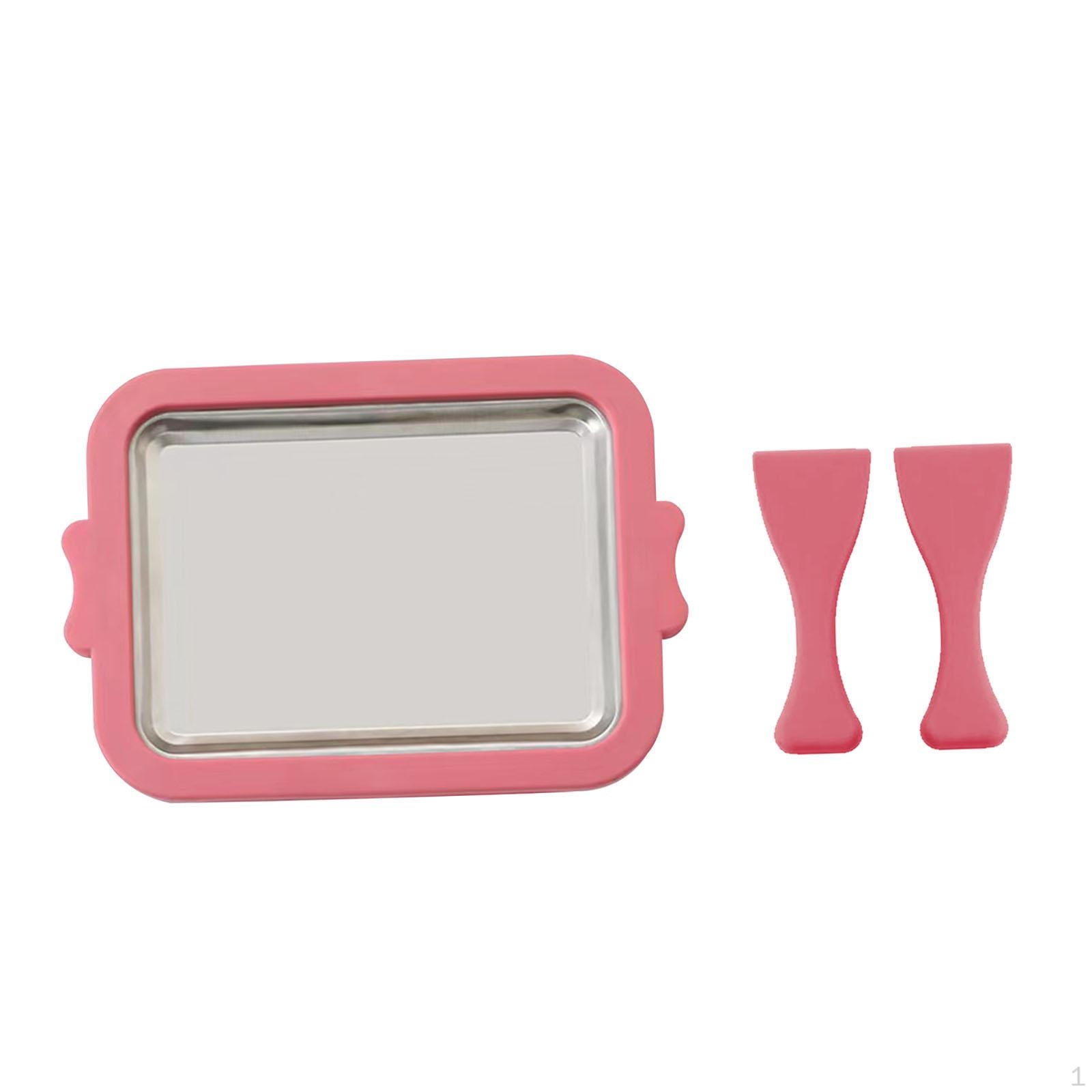 

Набор форм для домашнего мороженого — холодная тарелка своими руками из нержавеющей стали для сливочных угощений розовый