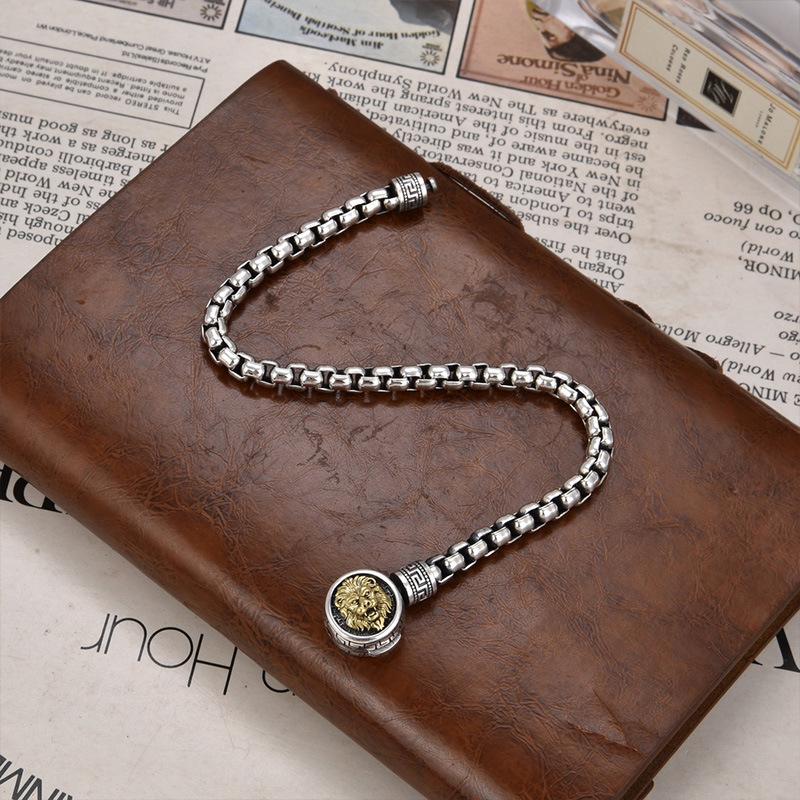 Xiangxu Retro Hip Hop Lion Bracelet - Men's Stylish Couple Accessory
