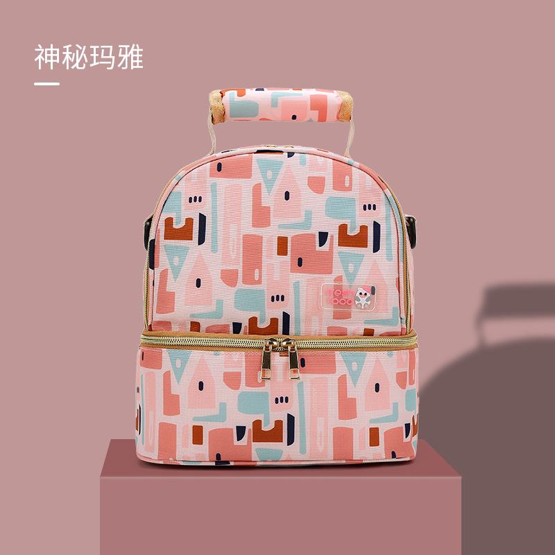 

Thermal Pack Milk Pack Storage Backpack Bento Bag Double Breast Milk Backpack Milk Bottle Fresh Refrigerated Mommy Bag