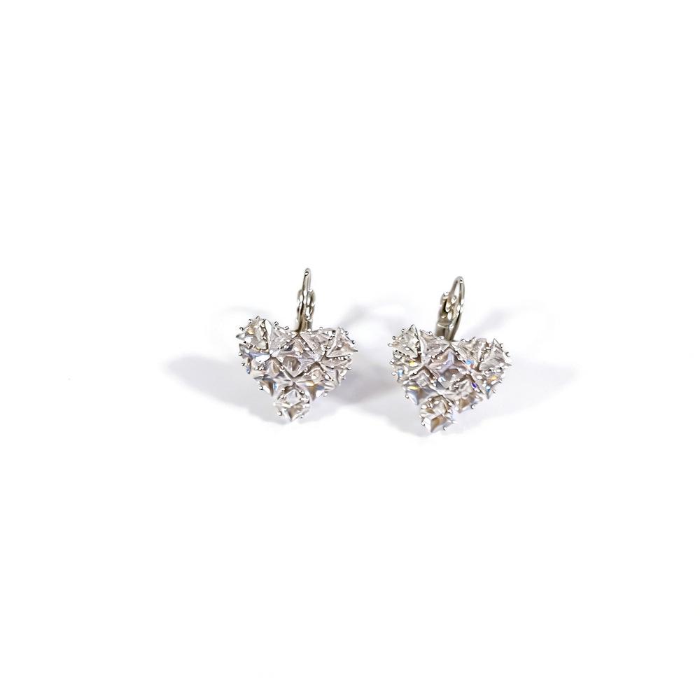 

Exquisite Zircon Heart Earrings for Women – Fashionable, Versatile Fairy Style Jewelry платиновый