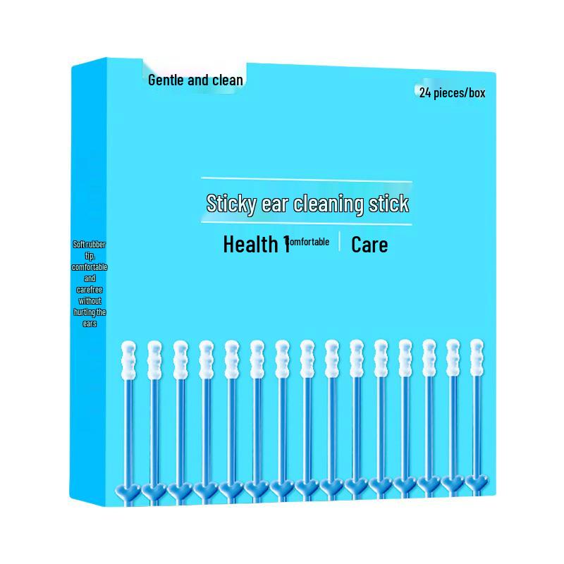 Children's Sticky Ear Cleaning Tool - Ear Spoon & Cotton Swab Combo