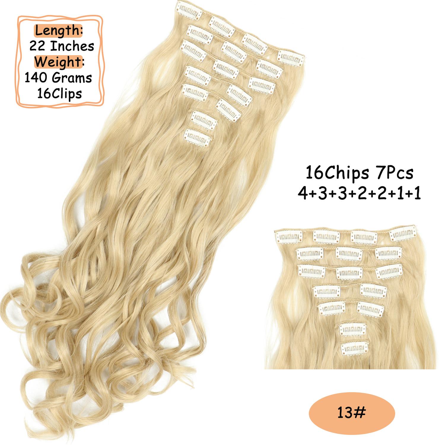 MISS WIG 16 клипс для длинных прямых волос — фото 33