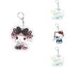 Cute Sanrio Kuromi Toy Keychain Melody Keyring Pendant For Kids Gift Anime