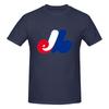 Vintage Baseball  Montreal Expos  Standard American Retro Tshirt Minimalist Commuting Fashion Sense Shirt