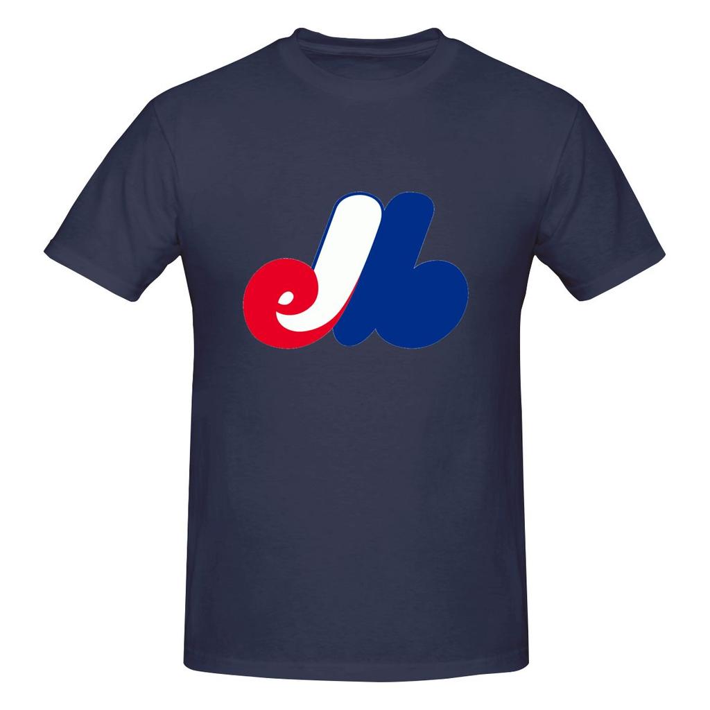 Vintage Baseball Montreal Expos Standard American Retro Tshirt Minimalist Commuting Fashion Sense Shirt