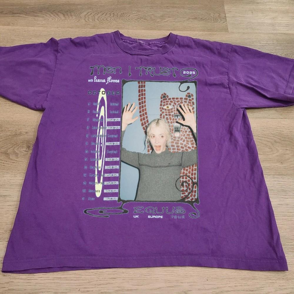 

Men I Trust Tour Full Size S5XL Purple Gift For Fan T Shirt FN1302 Unisex T-Shirt S