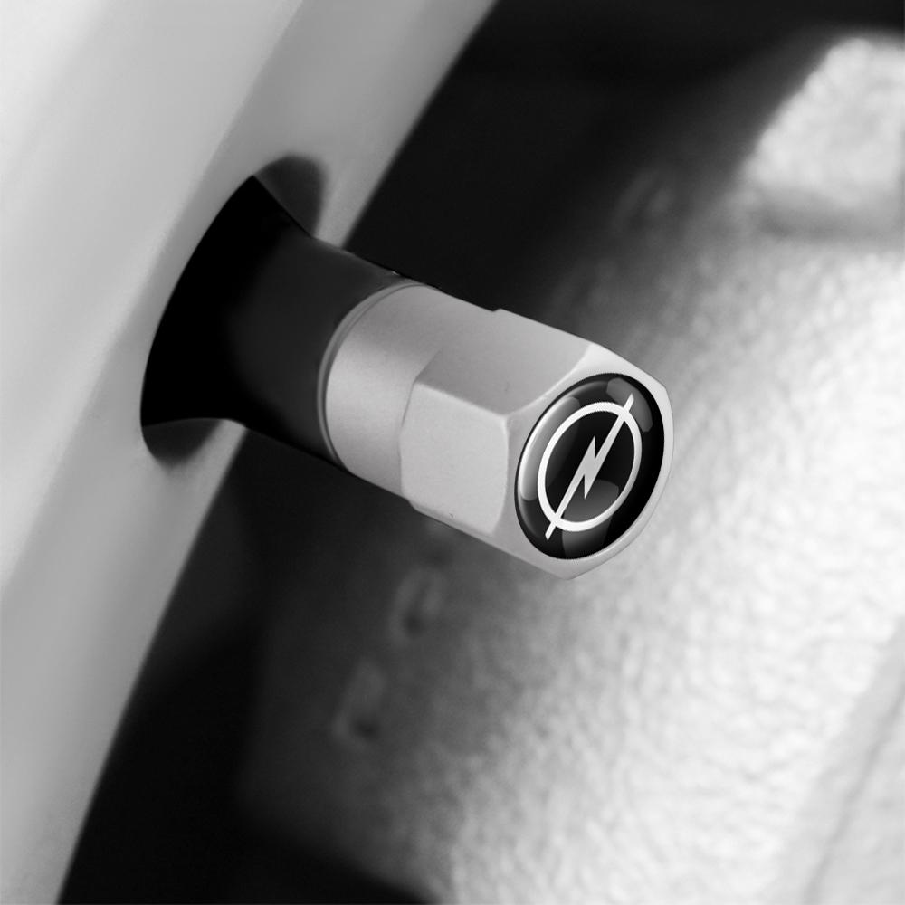 4Pcs Metal Car Styling Wheel Tire Valve Caps Covers Accessories For Opel Insignia Astra Antara Meriva Zafira H G Corsa Mokka OPC