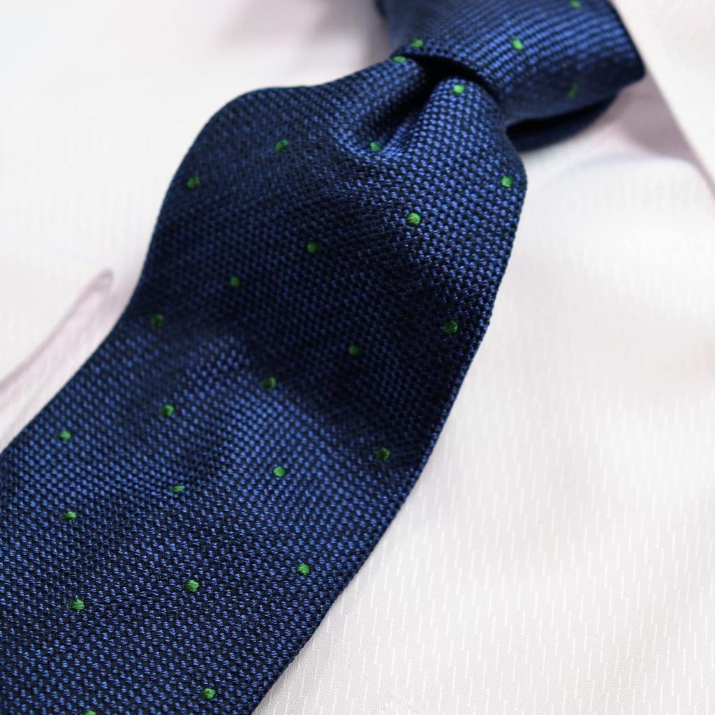 [Michiko London] KOSHINO Necktie, Italian Fabric, Made In Japan, Branded Polka Dot Pattern, 100% Silk, Gift, Present, Men's, Women's, Unisex,