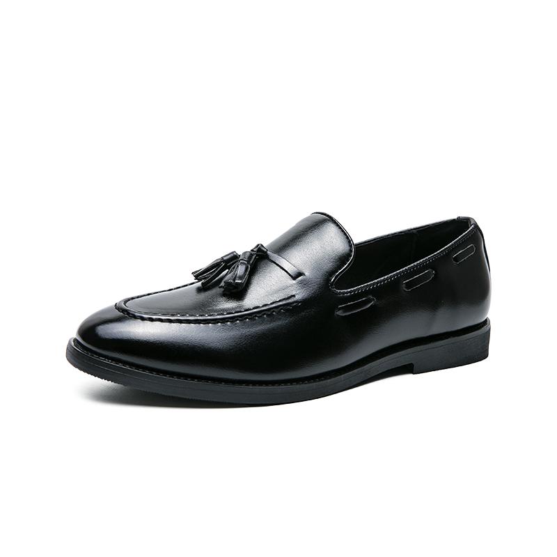 Fashion British Style Leather Shoes Men New Business Shoes Slip On formal leather Casual Mens Dress Shoes