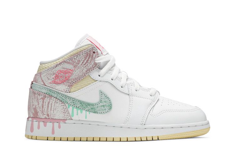 Jordan 1 Mid Paint Drip (GS)