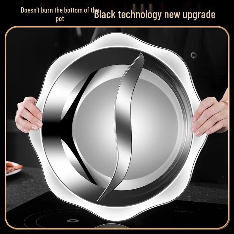 FATTBAO Thickened Stainless Steel Octagonal Hot Pot