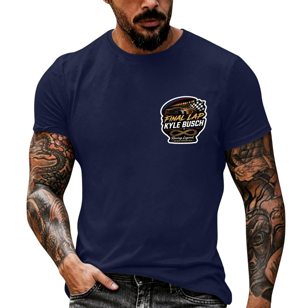 Men's Short Sleeve T Shirt Nascar Racing Inspired Graphic Tee Casual Summer Top Vintage Motorsport Enthusiast Shirt