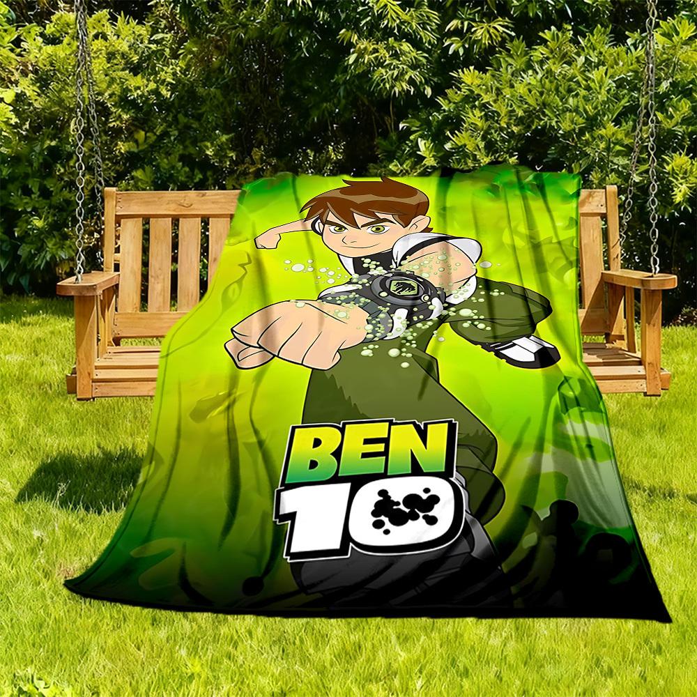 

1pc Ben10 Alien Outdoor Blanket Lightweight Flannel, All-Season Use for Sofa, Bed, Travel, Camping, Living Room, Office, Couch057 130cmx150cm