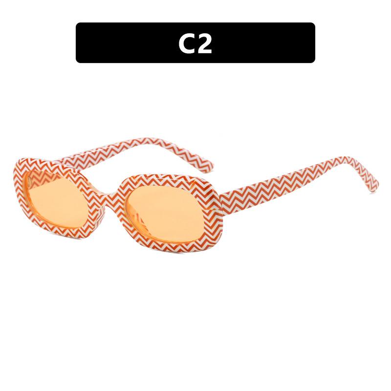 Women's Sunglasses Are Fashionable, Simple, Retro, Sunscreen, UV Resistant, Black and White Checkered Sunglasses