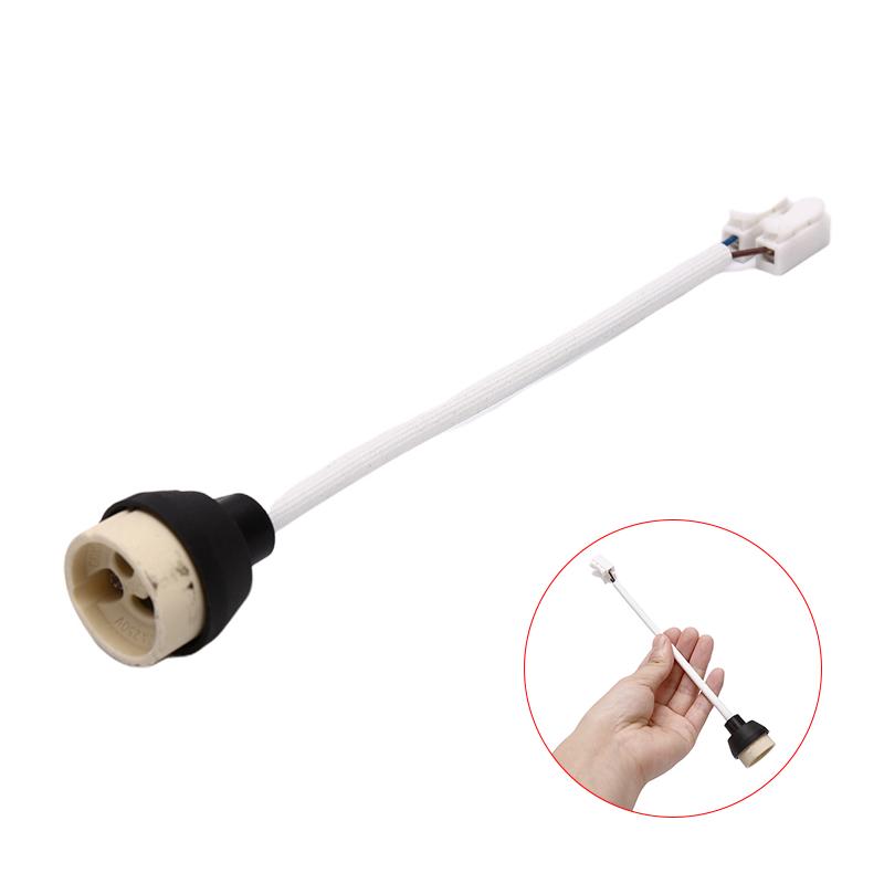 Socket Lamp Base Holder Gu10 Bulb Light Adapter Connector Converter Ceramic Wire