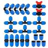 5pcs 1/2" Hose Locking Connector 16mm Drip Irrigation Fittings Locking Barb Straight Connector 4/7mm Hose Fittings Divider